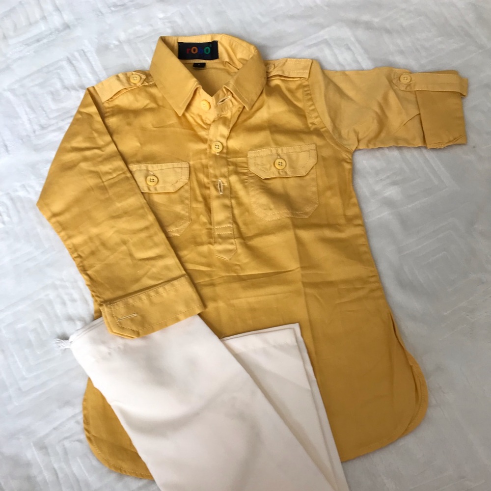 NWOT- Indian Traditional Yellow boys wear